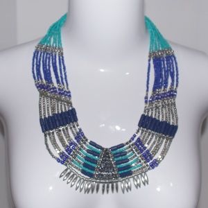 Zad Irvin Beaded and Fringe Necklace